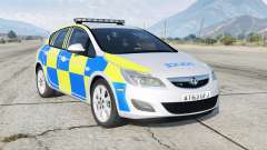 Vauxhall Astra British Police para GTA 5