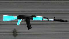 Weapons Pack Blue Evolution (ak47) para GTA San Andreas