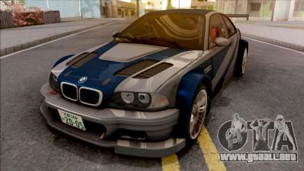 Razor BMW M3 GTR para GTA San Andreas