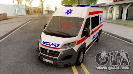 Fiat Ducato 2020 Serbian Ambulance para GTA San Andreas