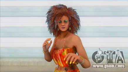 GTA Online Female Big Afro Dress V1 para GTA San Andreas