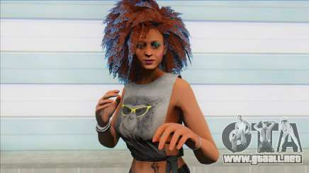 GTA Online Skin Ramdon Female Big Afro 1 para GTA San Andreas