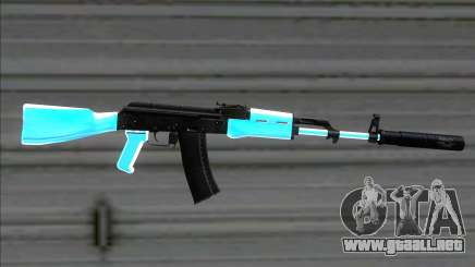 Weapons Pack Blue Evolution (ak47) para GTA San Andreas