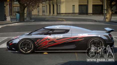 Koenigsegg Agera PSI Sport L1 para GTA 4