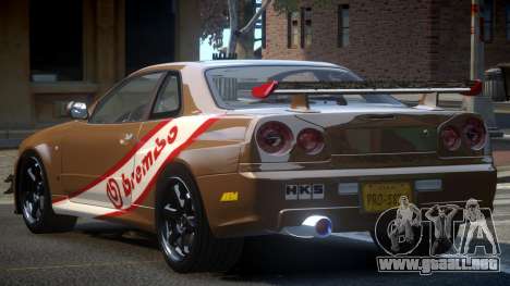 Nissan Skyline PSI R34 L3 para GTA 4