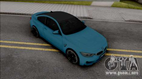 BMW M4 F82 2018 Blue para GTA San Andreas