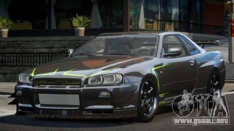 Nissan Skyline PSI R34 L9 para GTA 4