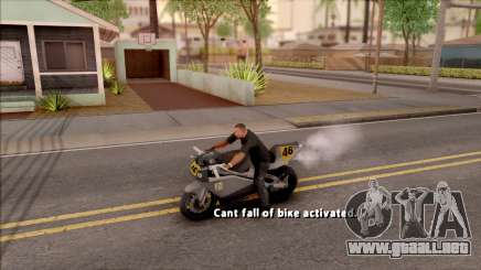 Can Not Fall Off The Bike para GTA San Andreas