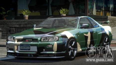 1999 Nissan Skyline R34 GT-R L10 para GTA 4