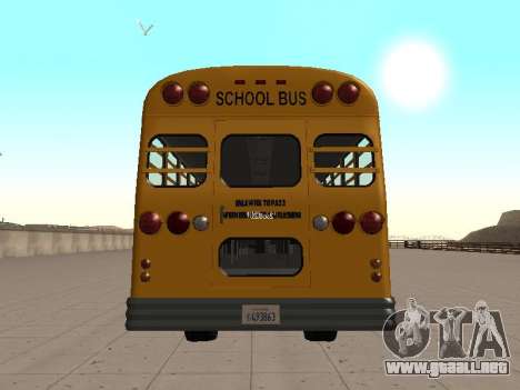 Vapid School Bus (BENSON de GTA IV) para GTA San Andreas