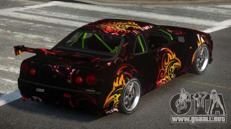 Nissan Skyline R34 GST-R PJ5 para GTA 4