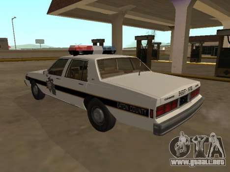 Chevrolet Caprice 1987 Sheriff del Condado de Ea para GTA San Andreas