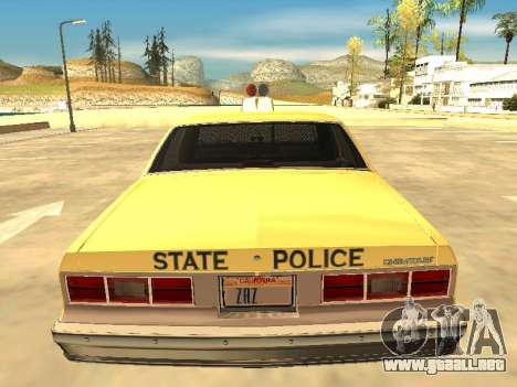Chevrolet Impala 1985 Policía Estatal mariland para GTA San Andreas