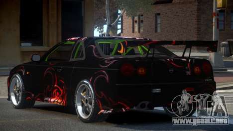 Nissan Skyline R34 GST-R PJ5 para GTA 4