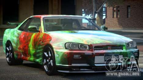 1999 Nissan Skyline R34 GT-R L3 para GTA 4