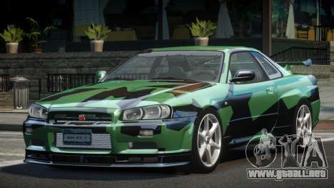 1999 Nissan Skyline R34 GT-R L6 para GTA 4