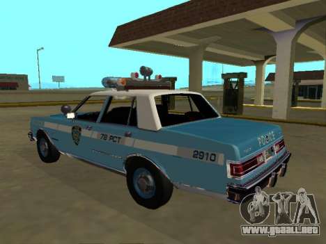 Dodge Diplomat 1987 Departamento de Policía de N para GTA San Andreas