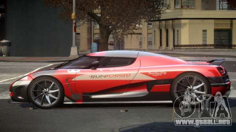 Koenigsegg Agera PSI L6 para GTA 4