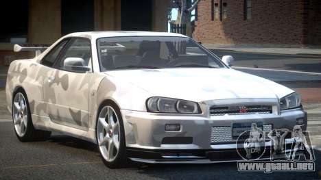 1999 Nissan Skyline R34 GT-R L1 para GTA 4