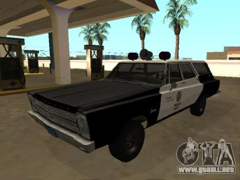 Plymouth Belvedere 1965 Station Wagon LAPD para GTA San Andreas