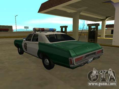 Dodge Polara Chickasaw Sheriff del Condado para GTA San Andreas