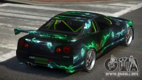 Nissan Skyline R34 GST-R PJ10 para GTA 4