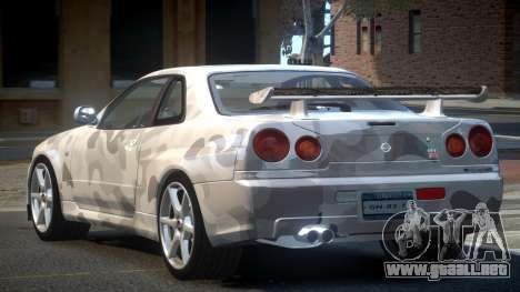 1999 Nissan Skyline R34 GT-R L1 para GTA 4