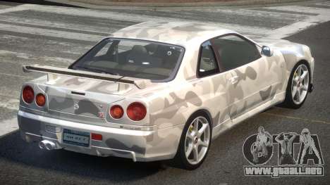 1999 Nissan Skyline R34 GT-R L1 para GTA 4