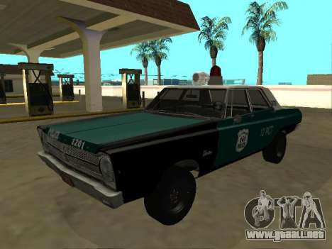Plymouth Belvedere 4 puerta 1965 Old NYPD para GTA San Andreas