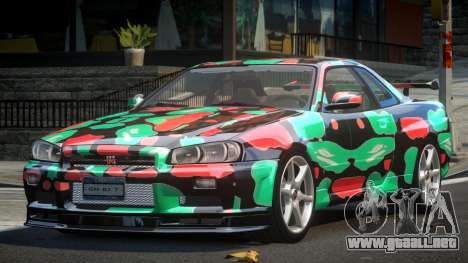 1999 Nissan Skyline R34 GT-R L4 para GTA 4