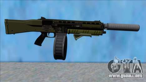 GTA V Vom Feuer Assault Shotgun Green V3 para GTA San Andreas