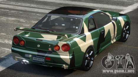 1999 Nissan Skyline R34 GT-R L10 para GTA 4