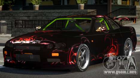 Nissan Skyline R34 GST-R PJ5 para GTA 4