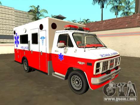 GMC Vandura 1985 Ambulancia para GTA San Andreas