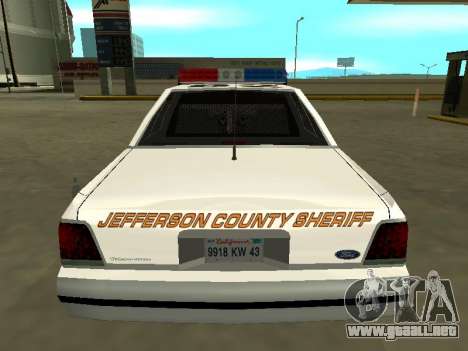 Ford LTD Crown Victoria 1991 Condado de Jefferso para GTA San Andreas