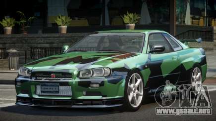 1999 Nissan Skyline R34 GT-R L6 para GTA 4