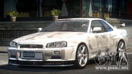 1999 Nissan Skyline R34 GT-R L1 para GTA 4