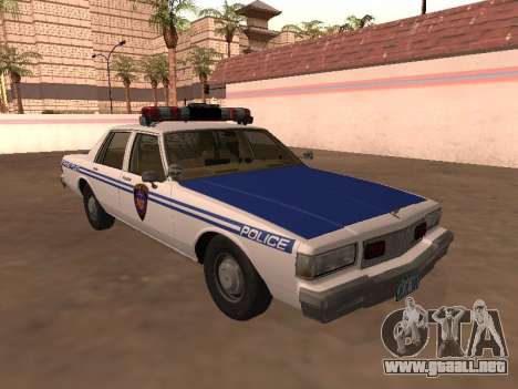 Chevy Caprice 1987 NYPDT policía versión editada para GTA San Andreas