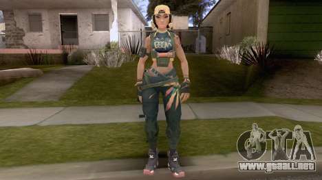 Raze Valorant para GTA San Andreas