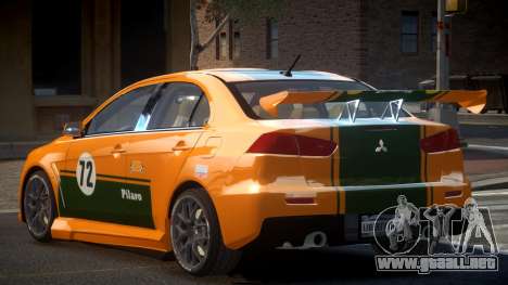 Mitsubishi Lancer X PSI-R L1 para GTA 4