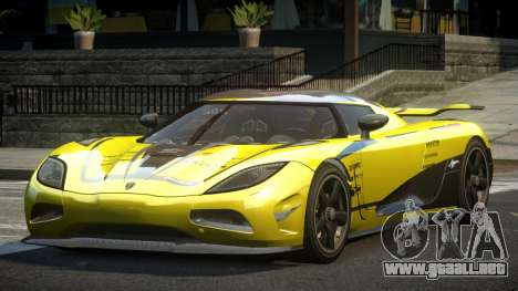 Koenigsegg Agera BS-G L4 para GTA 4