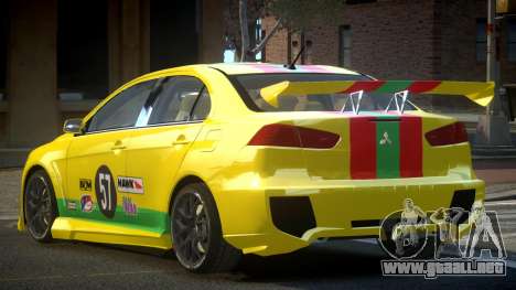 Mitsubishi Lancer X PSI-R L3 para GTA 4