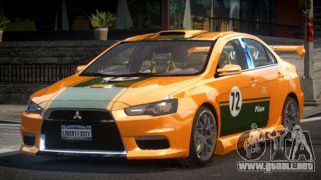 Mitsubishi Lancer X PSI-R L1 para GTA 4