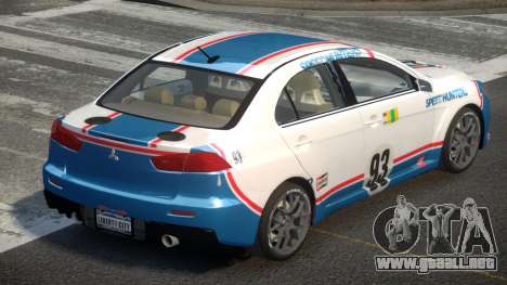 Mitsubishi Lancer X PSI-R L6 para GTA 4