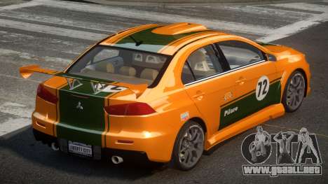 Mitsubishi Lancer X PSI-R L1 para GTA 4