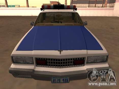 Chevy Caprice 1987 NYPDT policía versión editada para GTA San Andreas