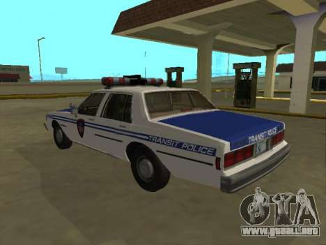 Chevrolet Caprice 1987 Policía de Tránsito de Nu para GTA San Andreas