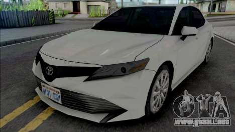 Toyota Camry XLE 2018 para GTA San Andreas