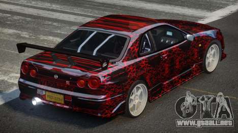 Nissan Skyline R34 GT-R PSI PJ5 para GTA 4