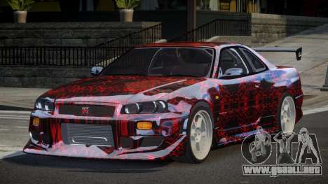 Nissan Skyline R34 GT-R PSI PJ5 para GTA 4